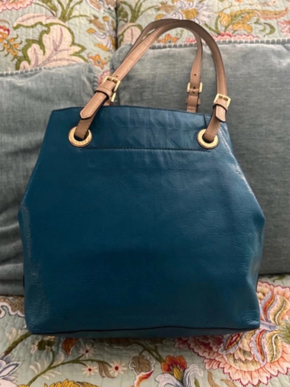 Michael Kors Teal Leather Tote